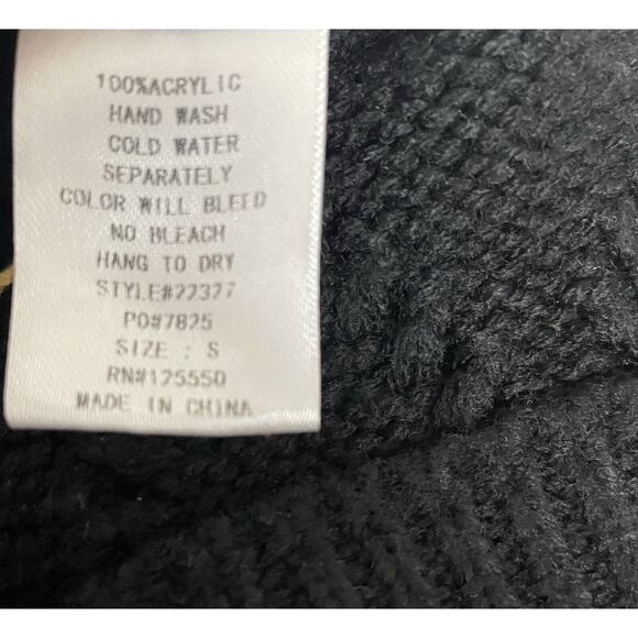 Hera Collection Sweater Super Crop Pullover Distressed Cable Knit - Picture 9 of 9